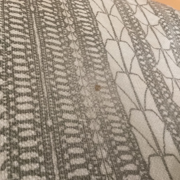 West Elm Echo Print. 2 gray and cream curtains - Picture 14 of 14